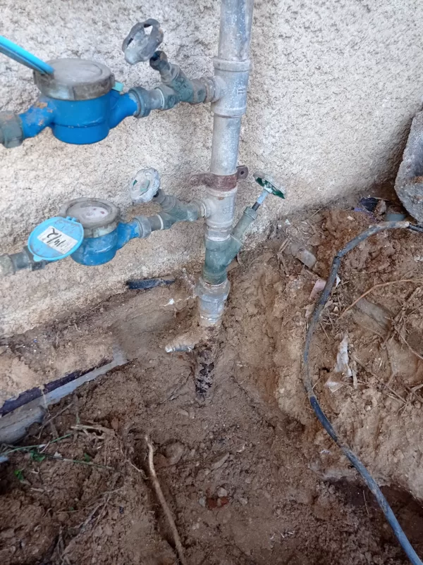 איתור פיצוץ מים(בניין משותף)